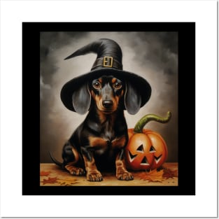 Halloween Dachshund Posters and Art